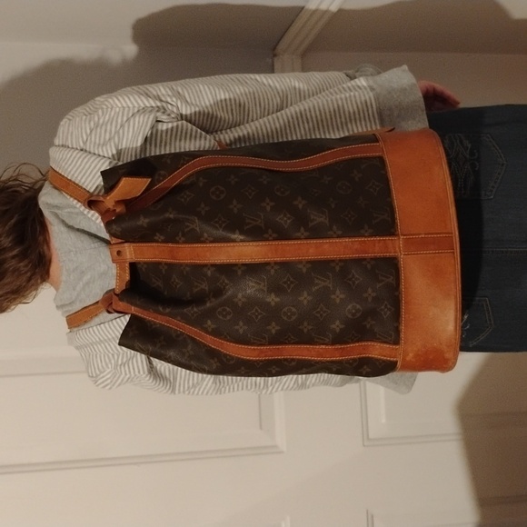 FLASH SALE! Auth Louis Vuitton Randomne Monogram Vintage Backpack W Pouch/Tag - Picture 5 of 16